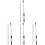 4Ensembles Aide- Bracelet Métal Assorti Durable 4
