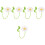 5Pcs White Crochet Car Rearview Mirror Hanging Ornament 4