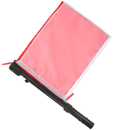 4Pcs Handheld Competition Flags Solid Color Lightweight Referee Flags 1