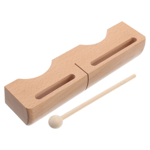 3Pièces Bloc De Percussion En Bois Pour Enfants Couleur Clair 1
