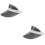 2Pièces Visors Plage Plastique Chapeaux Protecteurs Uv 7