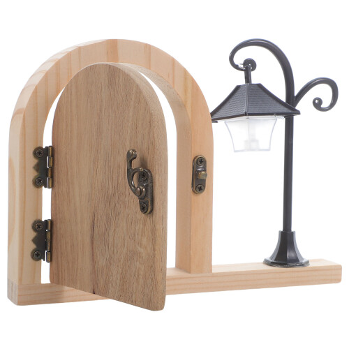 2Pièces Plaques Sortie Électrique Bois Khaki - Décor Féérique Sûr 1