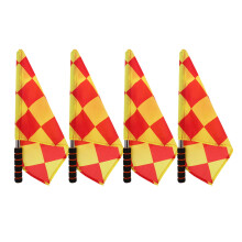 12Pcs Referee Flags for Football Matches High Visibility Foam Grip