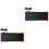 2Pcs LED Mouse Mat Black Rgb Luminous Glowing Mouse Pad for Computer 2