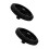 2Pcs Black Plastic Rubber Wheels for Trash Can Repairs 7