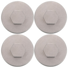 4Pcs Silver Metal Oil Drain Plug for Motorcycle Engine Leak Prevention