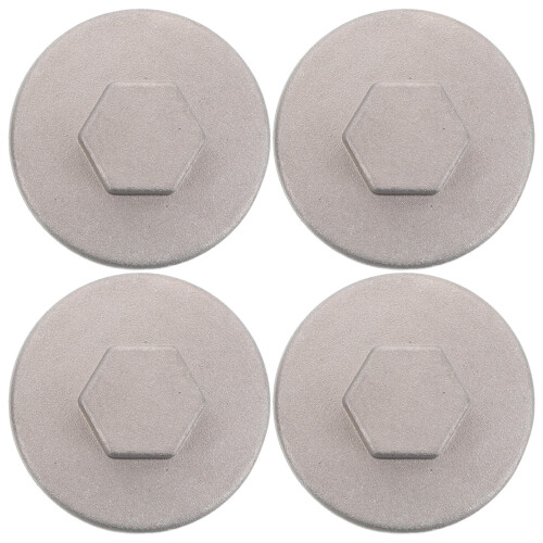 4Pcs Silver Metal Oil Drain Plug for Motorcycle Engine Leak Prevention