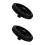 2Pcs Black Plastic Rubber Wheels for Trash Can Repairs 5