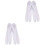 2Paires Doigts Blanches Confortables Et Ajustables 7