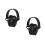 2Pièces Protège-Oreilles Bébé Noir ABS Réduction Pour Enfants 6