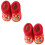 2Paires Chaussures Enfants Chaudes Bottines Brodées Confortables 6