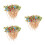 300Pièces Petites Piques Apéritives Bois Fleurs Colorées 4
