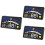3Pièces Digital Hud Speedomètre ABS Excès Vitesse Noir 8