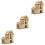 3Ensembles Jouets À Assembler En Bois Beige Pour Enfants 6