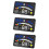 3Pièces Digital Hud Speedomètre ABS Excès Vitesse Noir 9