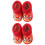 2Paires Chaussures Enfants Chaudes Bottines Brodées Confortables 5