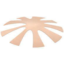 5Pièces Gabarit Métal Rose Gold Durable Pour Nails Art Salon