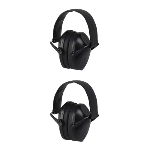 2Pièces Protège-Oreilles Bébé Noir ABS Réduction Pour Enfants 2