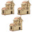 3Ensembles Jouets À Assembler En Bois Beige Pour Enfants 4