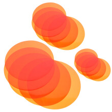 15Pcs Warm Orange Adhesive Light Gels Pet Sheets for Home Ambience