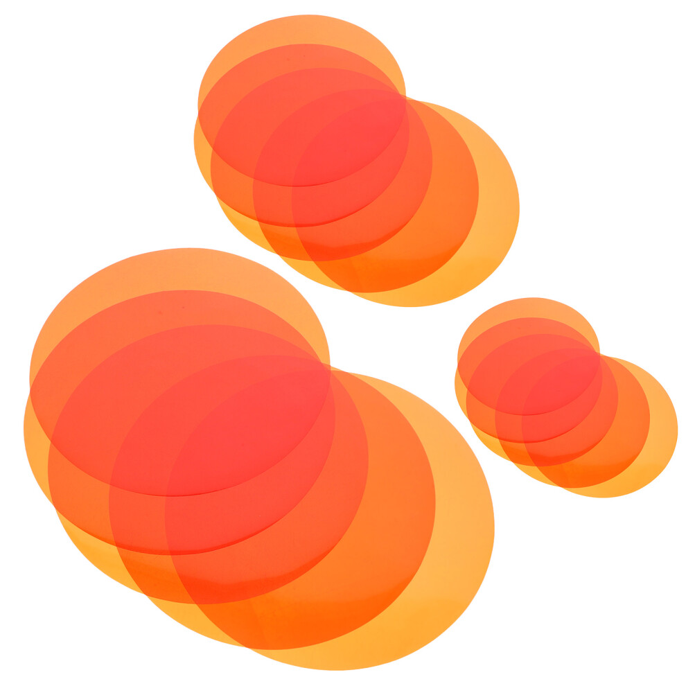 15Pcs Warm Adhesive Gels Pet Sheets For Home Ambience Orange/Light 3612621992564
