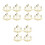 12Pièces Jouet Éducatif Bois Navigation Marine Kit Science DIY Beige 3