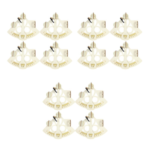 12Pièces Jouet Éducatif Bois Navigation Marine Kit Science DIY Beige 2