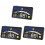 3Pièces Digital Hud Speedomètre ABS Excès Vitesse Noir 4