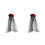2Pièces -Têtes Voile Noir Halloween Cérémonies 6