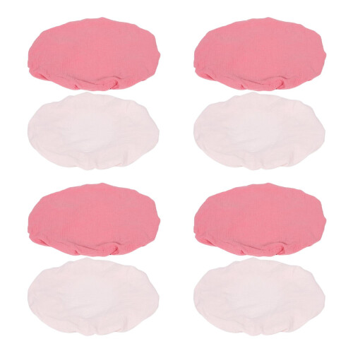 8Pièces Housses Bébé Rose Coton Lavable Protège Lit Bébé 2