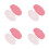 8Pièces Housses Bébé Rose Coton Lavable Protège Lit Bébé 4