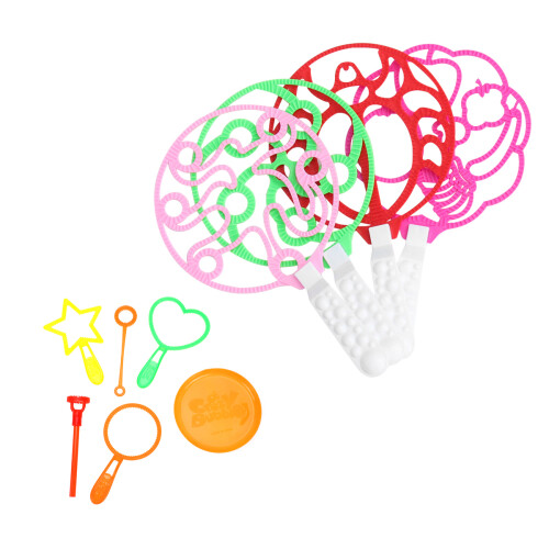 2Sets Kids Bubble Blower Wand Plastic Bubble Tool Assorted Colors 1