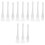 12Pièces Spatules En Silicone Blanches Pour Nettoyage De Cire 5