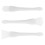 12Pièces Spatules En Silicone Blanches Pour Nettoyage De Cire 10