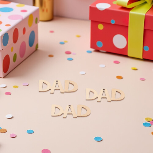 30 Stks Vadersdag Diy Knutselset: Onafgewerkte Hangsieraden 2