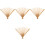 4Pièces Support Éventail En Bambou Orange Résistant Pour DIY Cadeau 5