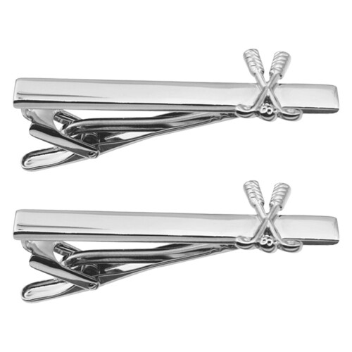 8Pièces Clips À Cravate Simple Et En Cuivre Argenté 1