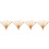 4Pièces Support Éventail En Bambou Orange Résistant Pour DIY Cadeau 6