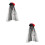 2Pièces -Têtes Voile Noir Halloween Cérémonies 8