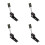 4Pièces Toise Murale Portable En PVC Noir Pour De Taille 7