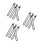 12Pcs White LED Horse Leg Straps Durable Gear 4