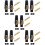 10Ensembles Ensemble Embouts Saxophone Alto Noir Ligature Anches Et Capot 10