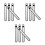 12Pcs White LED Horse Leg Straps Durable Gear 5