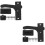 2Pièces De Porte Écran Rv Simple En Métal Noir 7