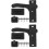2Pièces De Porte Écran Rv Simple En Métal Noir 6