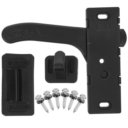 2Pièces De Porte Écran Rv Simple En Métal Noir 2