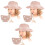 3Pièces Ensemble Chapeau Et Sac Rose Décor Été 3