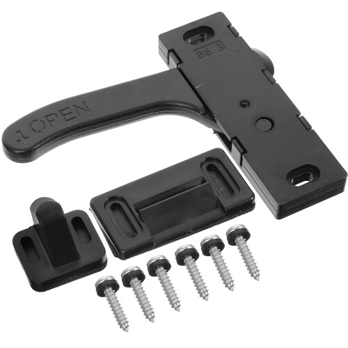 2Pièces De Porte Écran Rv Simple En Métal Noir 1
