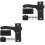 2Pièces De Porte Écran Rv Simple En Métal Noir 5