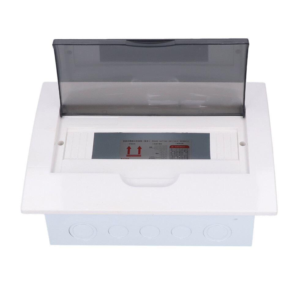 12-Way Transparent Distribution Box With Circuit Breaker, 278X213x84mm 4961373666988